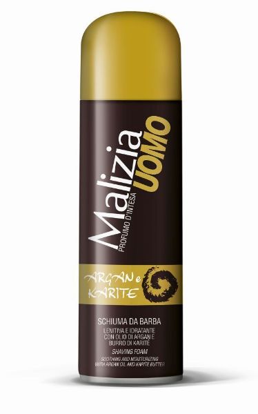 Malizia Schiuma da barba all'argan e karité da 300 ml