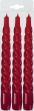 Candele tortiglione rosse 3 pz