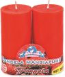 La Briantina - Candele rosse mangiafumo 2 pz