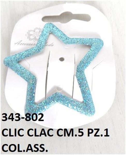 Picture of CLIC CLAC CAPELLI CM. 5 GLITTER ASSORTITI  343-802