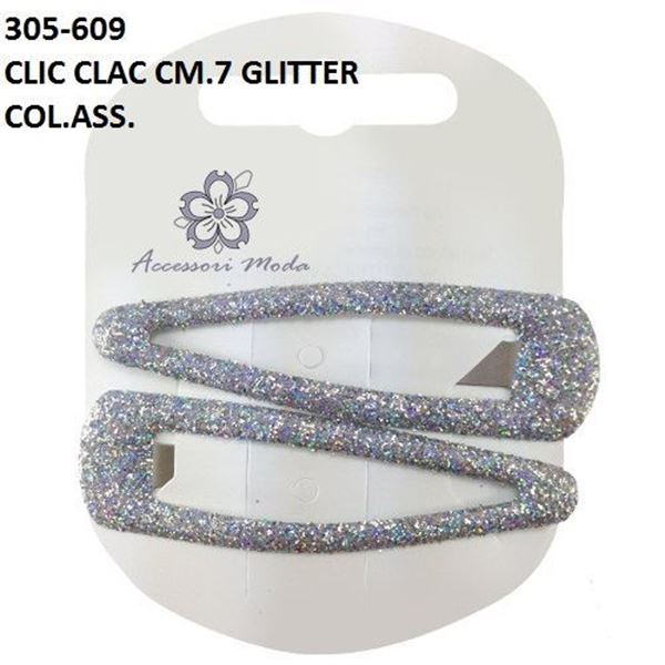 Picture of CLIC CLAC CM. 7X2  GLITTER COL. ASS CS305-609