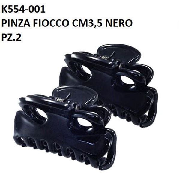 Immagine di PINZA FIOCCO CM. 3,5 NERA  X 2 PZ.  K554-001