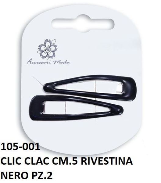 Immagine di CLIC-CLAC CAPELLI CM. 5 NERO  105-001