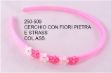 Immagine di CERCHIETTO PER CAPELLI CON FIORI E STRASS COLORI ASSORTITI 6 PEZZI