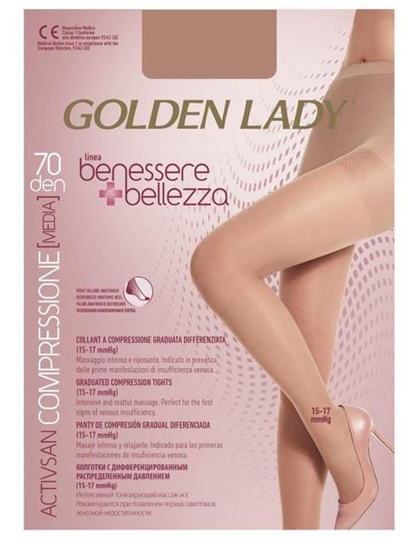 Picture of GOLDEN LADY COLLANT BENESSERE 70 D DORE' NATURAL IV