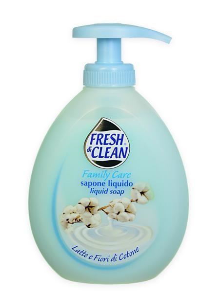 Immagine di FRESH & CLEAN SAPONE DOSATORE 300 ML LATTE & FIORI DI COTONE