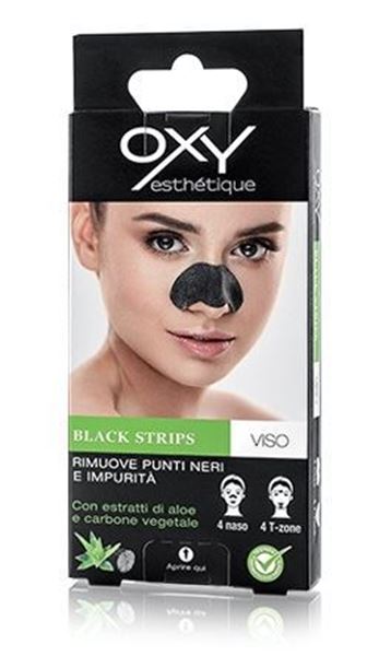 Picture of OXY VISO STRIPS PUNTI NERI NASO 8 PZ