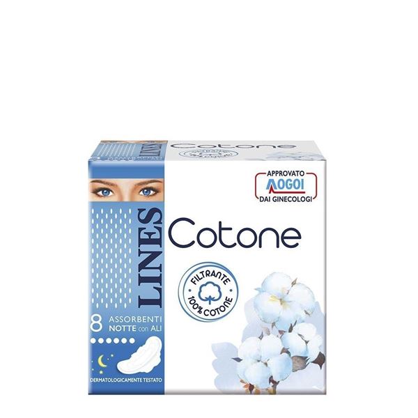 Immagine di LINES ASSORB COTONE ULTRA ALI X 8 NOTTE