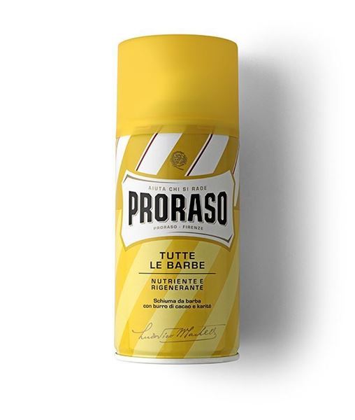 Proraso Schiuma da barba nutriente e rigenerante per tutte le barbe gialla da 400 ml