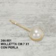 Immagine di MOLLETTE CM 7 CON PERLA PZ.1 244-901
