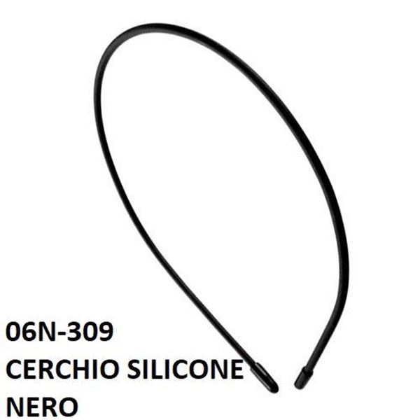 Immagine di CERCHIETTO SILICONE NERO 069-309