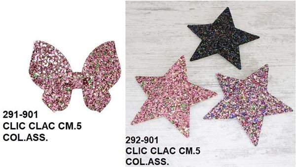 Immagine di CLIC CLAC CM 5 FARFALLA - STELLA GLITTER 291-901