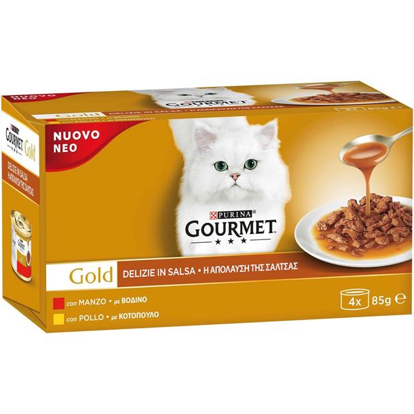 Picture of FRISKIES GOURMET GOLD X 4 GR 85 DELIZIE MEAT