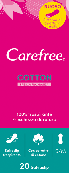 Picture of CAREFREE PANTYLINERS COTTON X 20
