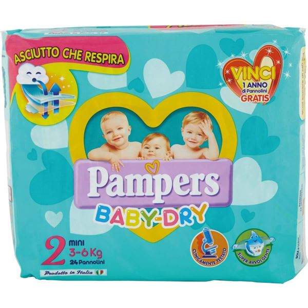 Picture of PAMPERS BABY DRY 2 MINI X 24 3-6 KG