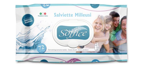 Immagine di SOFFICE SALVIETTE MILLEUSI X 72 RINFRESCANTI 