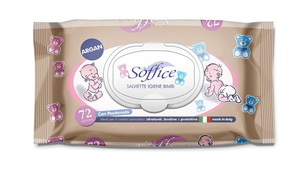 Picture of SOFFICE BABY WIPES X 72 ARGAN 