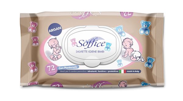 Immagine di SOFFICE SALVIETTE BABY X 72 ARGAN 