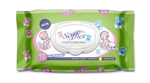 Picture of SOFFICE BABY WIPES X 72 ALOE VERA