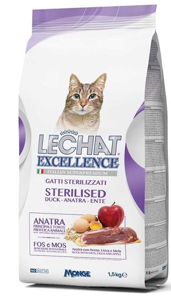 Immagine di LECHAT EXCELL GATTO CROC.KG.1,5 STERILIZ.ANATRA