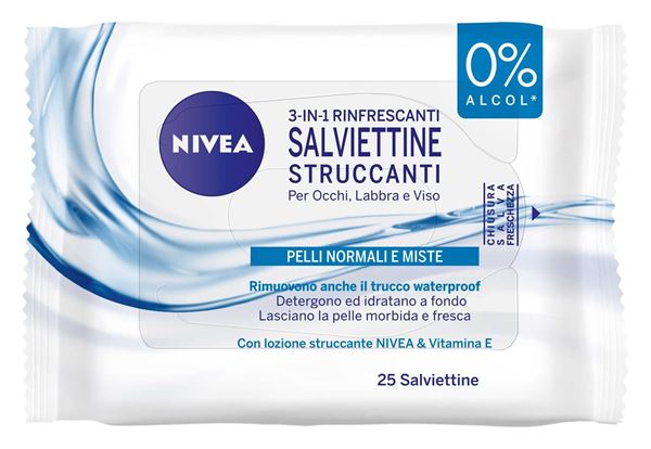 Picture of NIVEA SALVIETTE STRUCCANTI RINFRESCANTI X 25