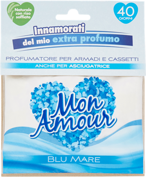 Mon Amour Blu Mare i Sacchetti profumati per armadi e cassetti