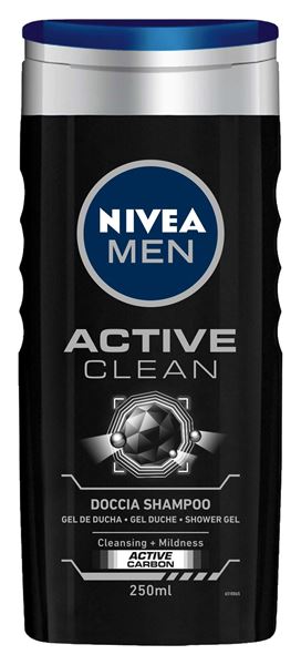 Picture of NIVEA MEN SHOWER SHAMPOO ACTIVE CLEAN  250 ML