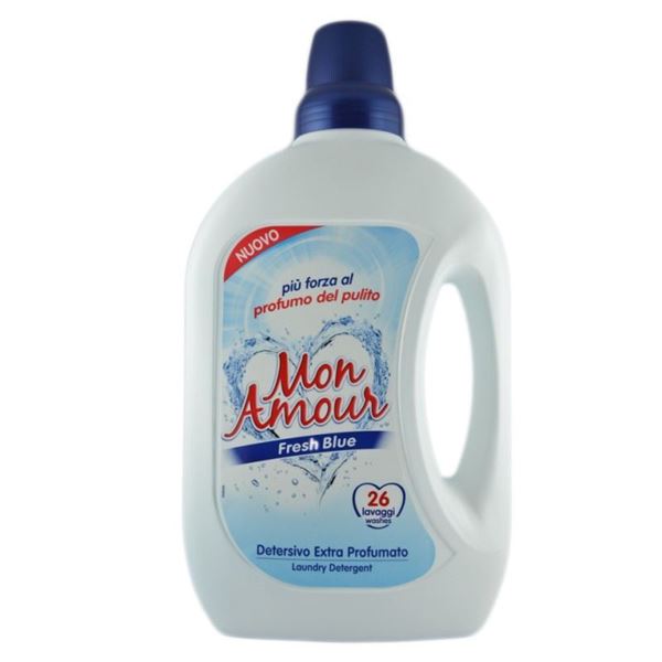 Immagine di MON AMOUR DETERSIVO LIQUIDO LAVATRICE FRESH BLUE 26 MISURINI ML 1560