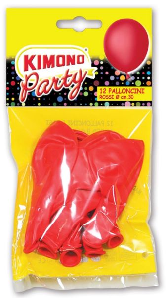 Party 12 palloncini rossi da 30 cm