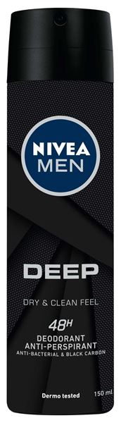 Picture of NIVEA DEOD MEN SPR DEEP BLACK 150 80027