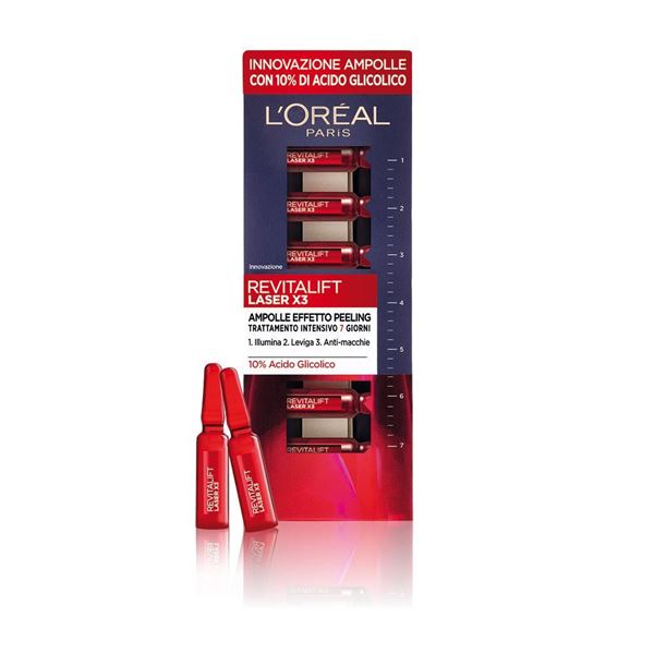 Picture of L'OREAL REVIT LASER AMPOLLE 7 PZ ACIDO GLICOLICO