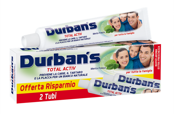 Picture of DURBANS WHITE ACTIV TOOTHPASTE 2 X 75 ML 