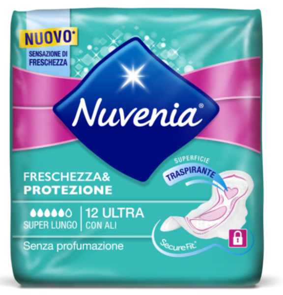 Nuvenia Assorbenti Ultra con ali super lungo x 12