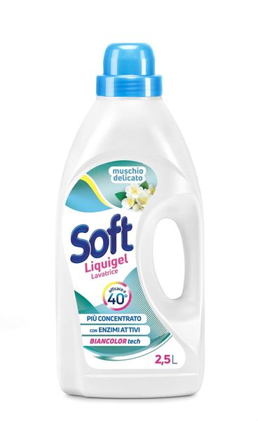 Picture of SOFT LAUNDRY LIQUID 45 WASHES DELICATE MUSK 2,5 L