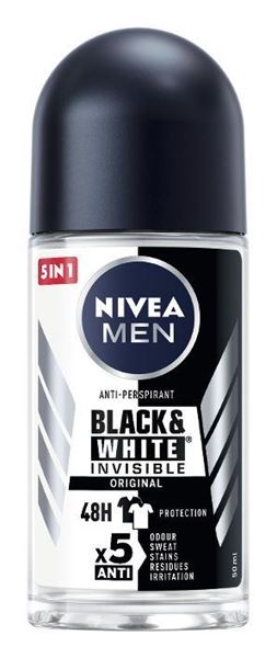 Picture of NIVEA DEOD MEN BLACK WHITE ROLLON 82245