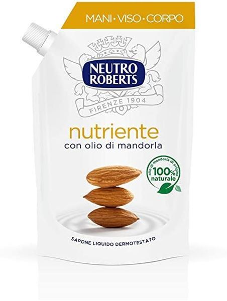 Picture of NEUTRO ROBERTS SAPONE LIQUIDO RICARICA BUSTA ML 400 NUTRIENTE
