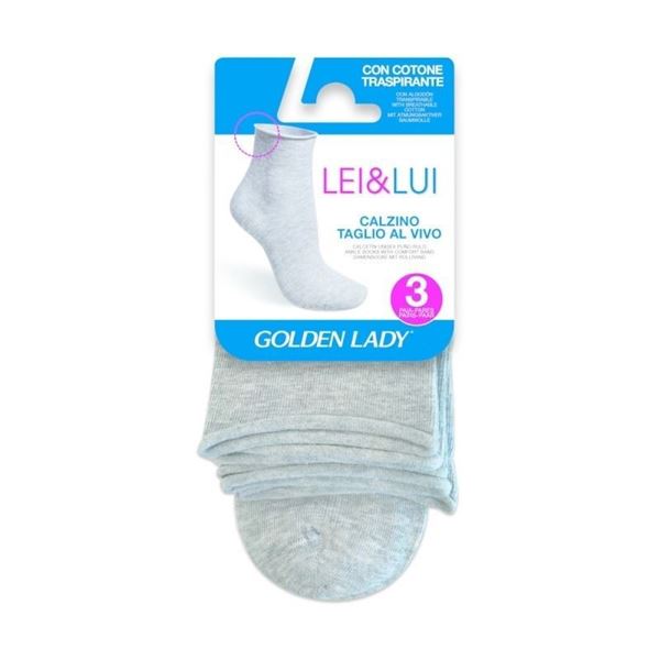 Immagine di CALZINO TAGLIO VIVO 34X UNISEX 3PZ GRIGIO 35/38