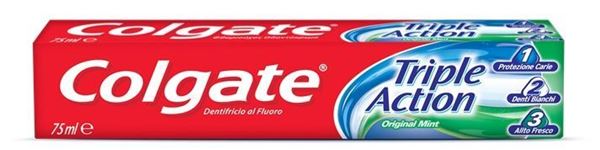 Picture of COLGATE TRIPLE ACTION TOOTHPASTE GEL 75 ML