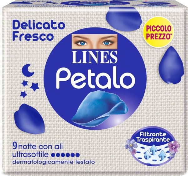 Immagine di LINES ASSORBENTI PETALO NOTTE ALI X 9