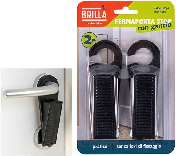 Picture of Brillà fermaporta stop con gancio x 2