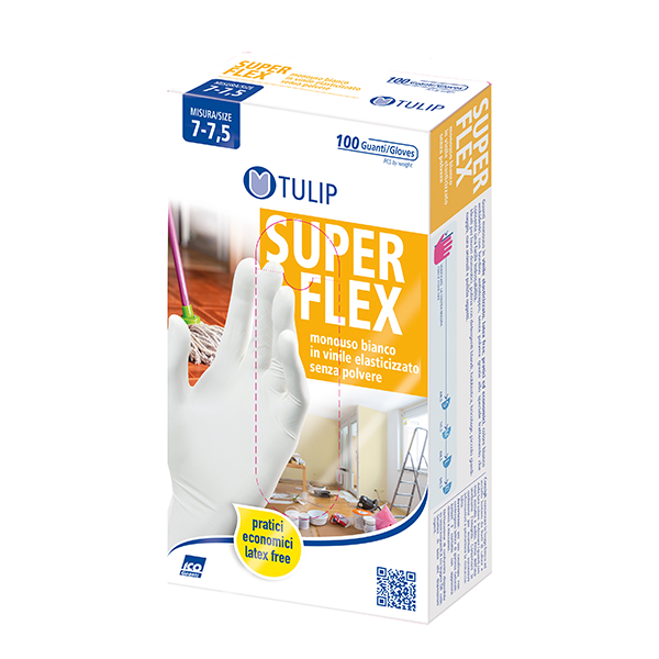 Immagine di TULIP SUPER FLEX GUANTI VINILE X 100 EXTRA LARGE