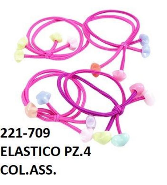 Picture of ELASTICO CAPELLI DOPPIO CUORE E STELLA PZ4