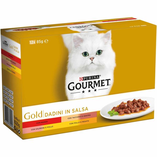 Immagine di FRISK.GOURMET GOLD DADINI 85 G. X 12 OFFER.