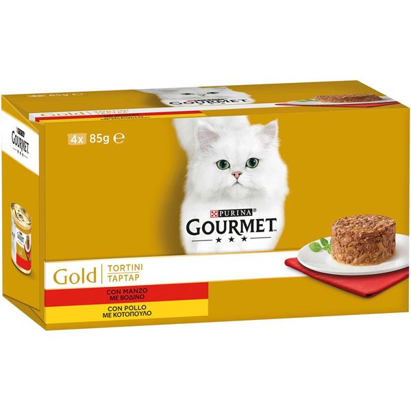 Picture of FRISK.GOURMET GOLD GR.85 X 4 TORTINI MANZO POLLO