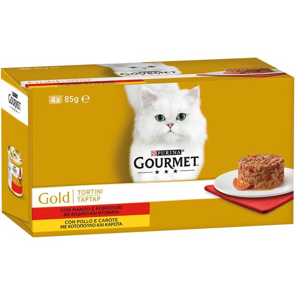 Picture of FRISK.GOURMET GOLD GR.85 X 4 TORTINI MANZO POLLO CAROTE