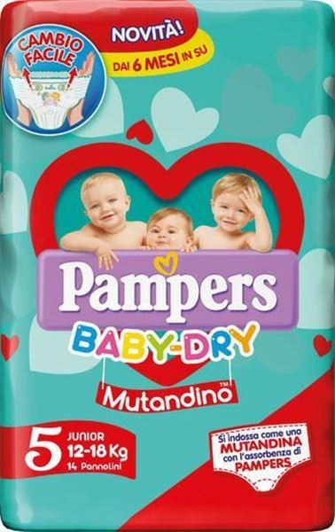 Picture of PAMPERS  MUTANDINO JUNIOR X 14