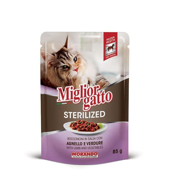 Picture of MIGLIOR GATTO STERIL.BUSTA 85GR AGNELL