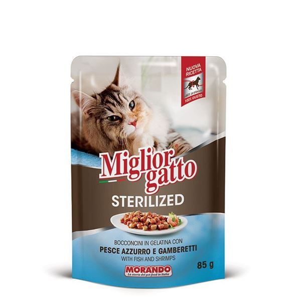 Picture of MIGLIOR GATTO STERIL.BUSTA 85GR PESCE