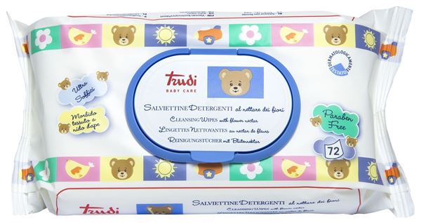 Picture of Trudi salviettine detergenti baby al nettare dei fiori 72 pz