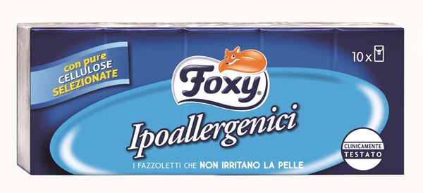 Immagine di FOXY FAZZOLETTI X 10 IPOALLERGENICI